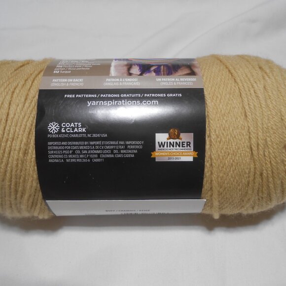 NEW RED HEART SUPER SAVER 7OZ. 364 YDS YARN BUFF CHAMOIS BEIGE MEDIUM 4 🧶 - Picture 4 of 9